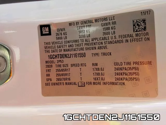 1GCHTDEN2J1161550 фото 2