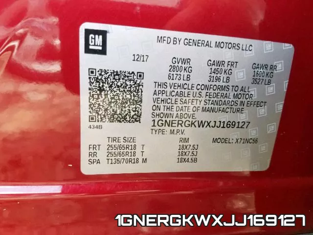 1GNERGKWXJJ169127 фото 2