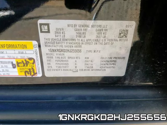 1GNKRGKD2HJ255656 фото 2