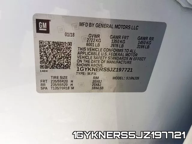 1GYKNERS5JZ197721 фото 2