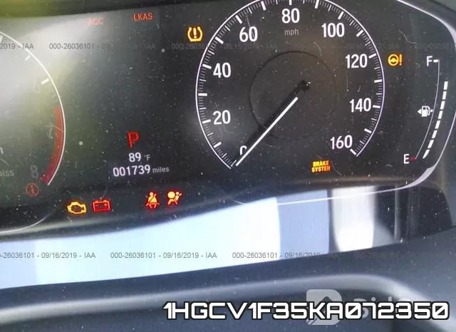 1HGCV1F35KA072350 фото 8