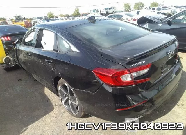 1HGCV1F39KA040923 фото 4