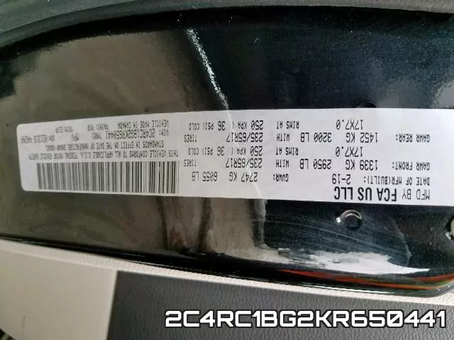 2C4RC1BG2KR650441 фото 2