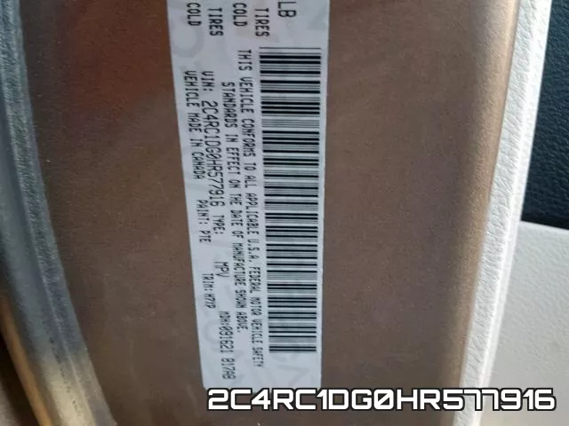2C4RC1DG0HR577916 фото 2