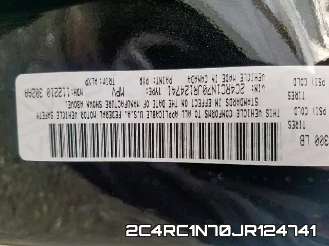 2C4RC1N70JR124741 фото 2