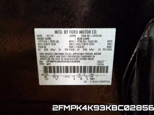 2FMPK4K93KBC02856 фото 2