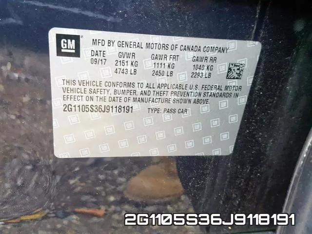 2G1105S36J9118191 фото 2
