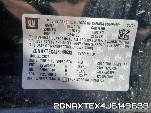 2GNAXTEX4J6149633 фото 2