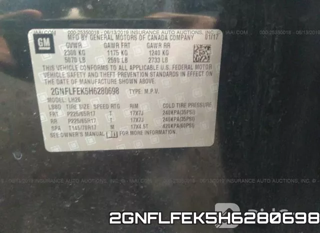 2GNFLFEK5H6280698 фото 10