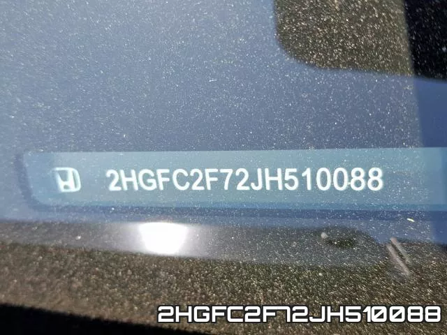 2HGFC2F72JH510088 фото 2
