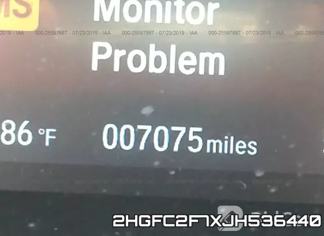 2HGFC2F7XJH536440 фото 8