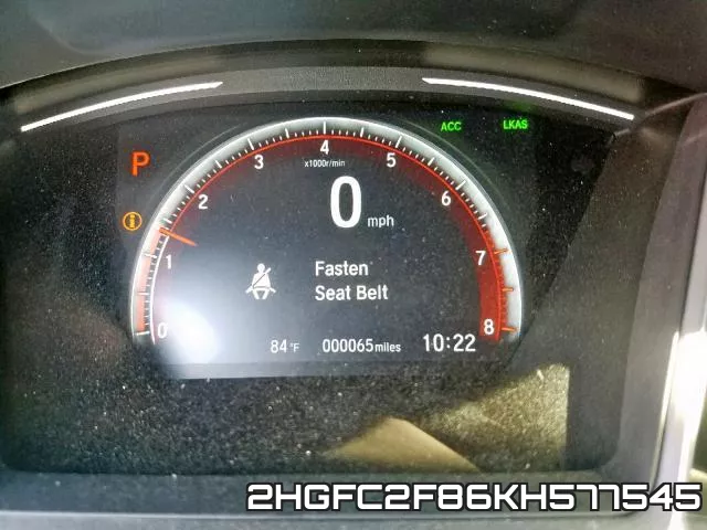 2HGFC2F86KH577545 фото 9