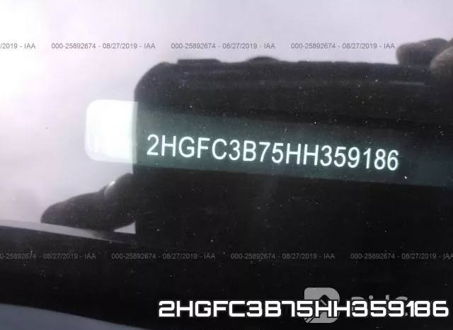 2HGFC3B75HH359186 фото 10