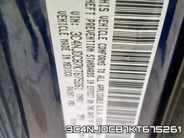 3C4NJDCB7KT675261 фото 2