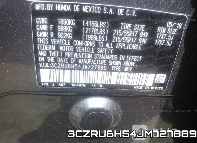 3CZRU6H54JM727889 фото 9