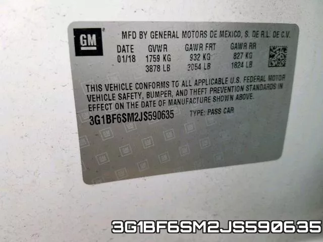 3G1BF6SM2JS590635 фото 2