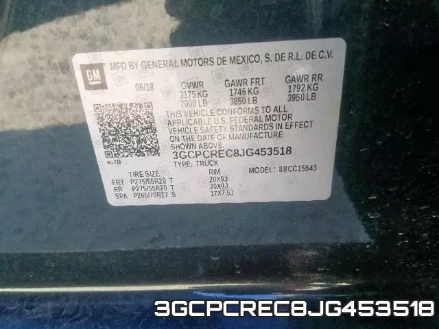 3GCPCREC8JG453518 фото 2