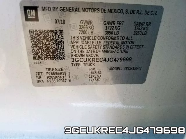3GCUKREC4JG479698 фото 2