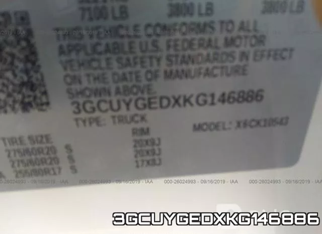 3GCUYGEDXKG146886 фото 10