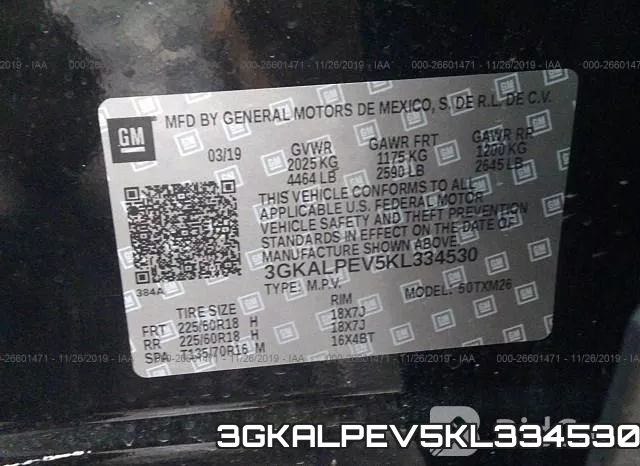 3GKALPEV5KL334530 фото 10