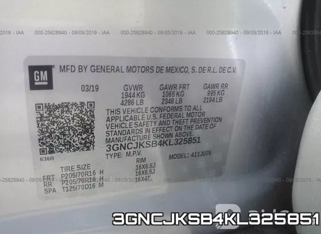 3GNCJKSB4KL325851 фото 10