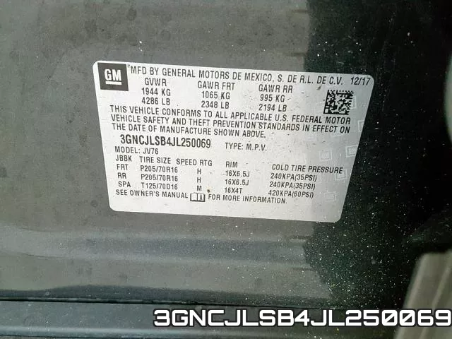 3GNCJLSB4JL250069 фото 2