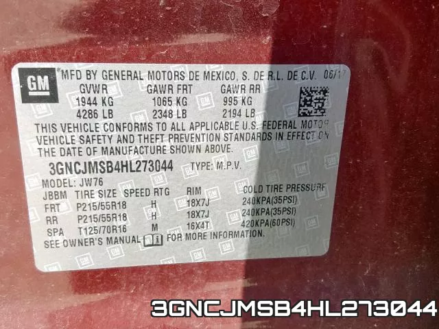 3GNCJMSB4HL273044 фото 2