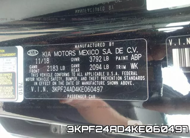 3KPF24AD4KE060497 фото 10