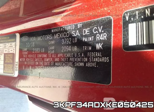 3KPF34ADXKE050425 фото 10