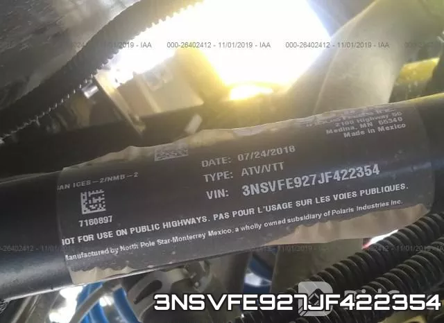 3NSVFE927JF422354 фото 2