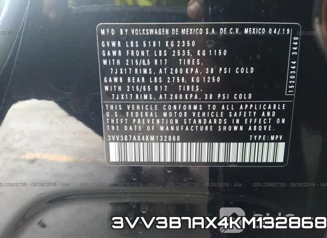 3VV3B7AX4KM132868 фото 10