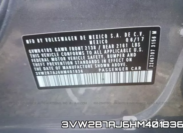 3VW2B7AJ6HM401836 фото 9