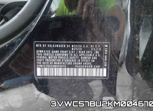 3VWC57BU2KM004670 фото 10