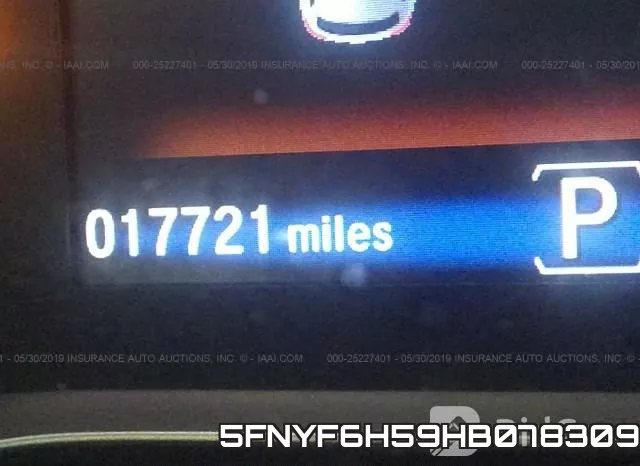 5FNYF6H59HB078309 фото 8
