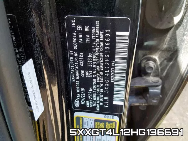 5XXGT4L12HG136691 фото 2