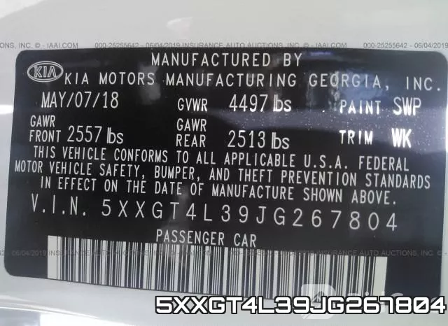 5XXGT4L39JG267804 фото 10