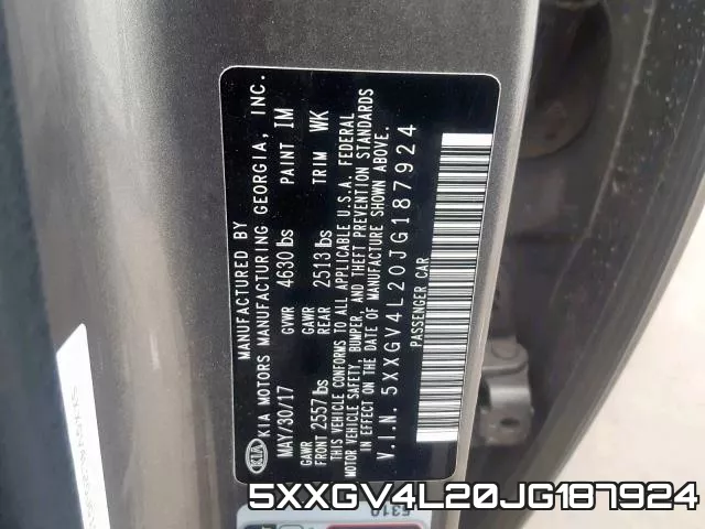 5XXGV4L20JG187924 фото 2