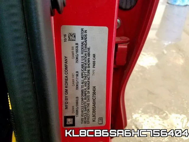 KL8CB6SA6HC756404 фото 2