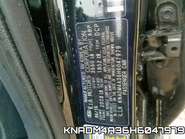 KNADM4A36H6047979 фото 2