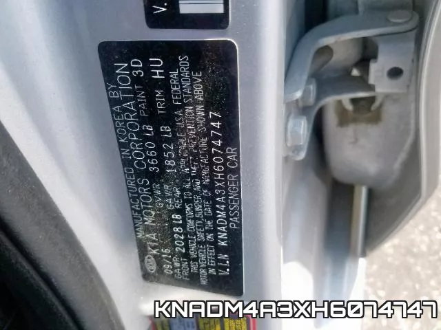 KNADM4A3XH6074747 фото 2