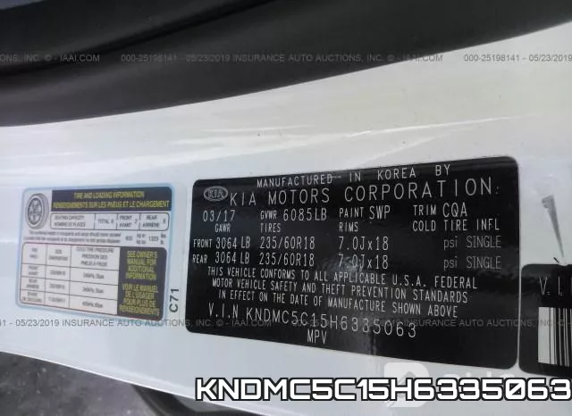 KNDMC5C15H6335063 фото 9