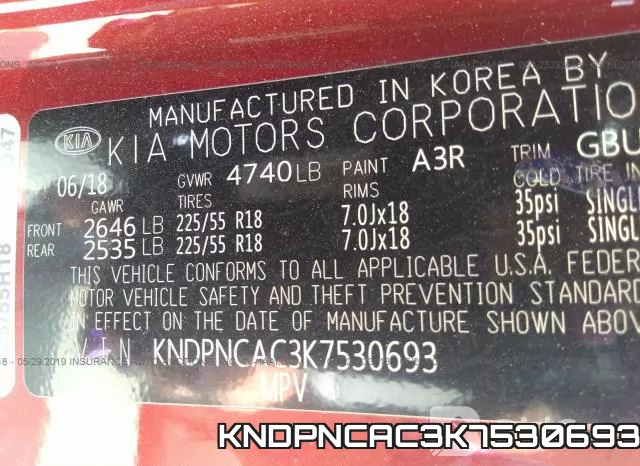 KNDPNCAC3K7530693 фото 10
