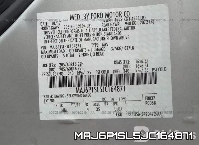 MAJ6P1SL5JC164871 фото 10