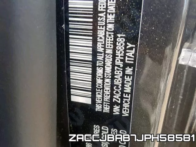 ZACCJBAB7JPH58581 фото 2