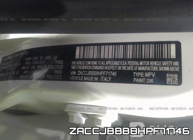 ZACCJBBB8HPF71746 фото 10