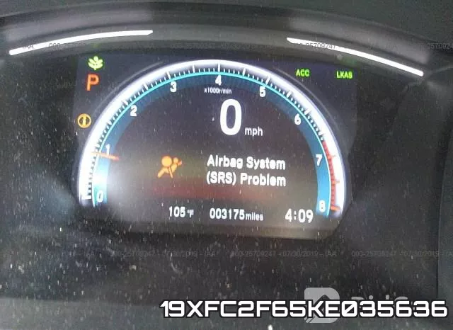 19XFC2F65KE035636 фото 8