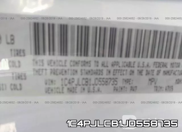 1C4PJLCB1JD558735 фото 10