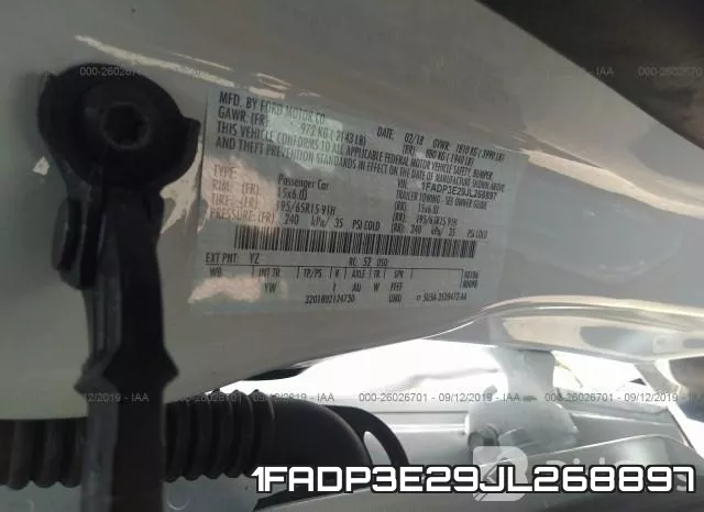 1FADP3E29JL268897 фото 10