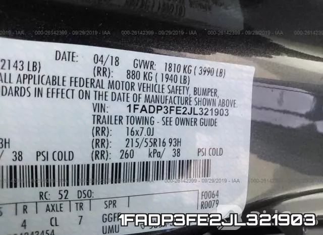 1FADP3FE2JL321903 фото 10