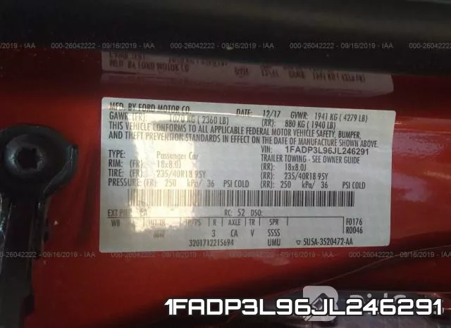 1FADP3L96JL246291 фото 10